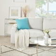 thumbnail image 4 of Light Blue Velour Throw Pillow, 4 of 5