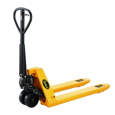 

APOLLOLIFT 11 000lbs Capacity Heavy Duty Hand Pallet Truck Manual Pallet Jack 48x27 Fork Yellow