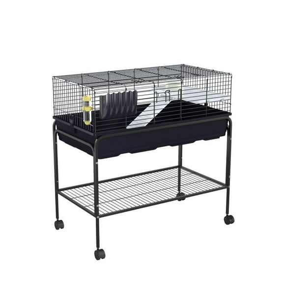 Garvee 35.3" h Hamster Cage Kit with Removable Storage Shelf, Guinea Pig Cage with 3Pcs Accessories, Rat Critter Cage for Chinchilla, Squirrel, Gerbil, Hedgehog, Hamster, Guinea Pig
