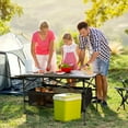 thumbnail image 6 of Folding Camping Table Portable Lightweight Aluminum Roll-up Picnic BBQ Desk with Carrying Bag Heavy Duty Outdoor Beach Backyard Party Patio, 6 of 6
