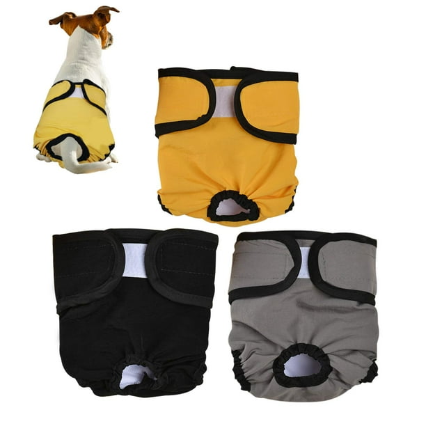 JFBUJC 3pcs Female Dog Diaper Reusable Pants Heat and Comfortable High Quality Dog Pants Best Solution for Incontinence and Dog Menstruation Walmart