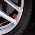 thumbnail image 2 of Valve Stem Caps, 4 Pack Handmade Crystal Rhinestone Universal Car Tire Valve Caps Chrome,Attractive Dustproof Bling Car Accessories(Red), 2 of 7