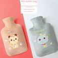 thumbnail image 2 of Bolsa de agua para estudiantes, linda bolsa de agua tibia para llenar con agua, mascota de dibujos animados, peluche cálido para bebé, 2 of 6