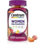 Centrum Women's Multivitamin Supplement Gummies, Assorted Fruit, 100 Ea
