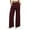 Wine, variant on Lenpel Palazzo Pants for Women Twill High Waisted Business Casual Wide Leg Work Pants Baggy Office Trousers with Pockets(Wine,X-Large)