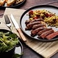 thumbnail image 5 of Stoneware 16 Piece Dinnerware Set, Plates and Bowls, Black Matte Dish, Service for 4 – Minimalist Round Style, Microwave & Dishwasher, 5 of 6