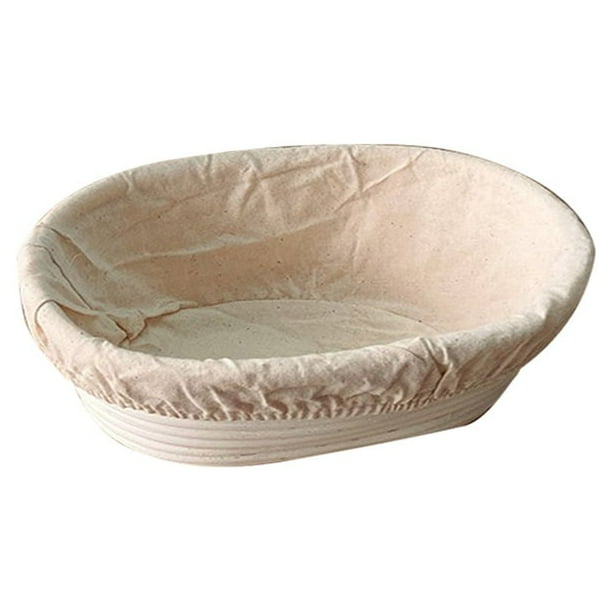 Cestas de fermentación de pan ovaladas Herramientas de cocina de fermentación de masa de ratán portátiles