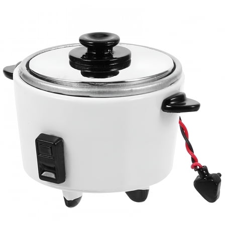 ACDANC Mini Electric Cooker Simulation Rice Cooker Model Mini House Electric Rice Cooker Decor Kitchen Rice Cooker
