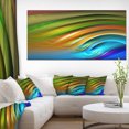 thumbnail image 1 of Colorful Fractal Water Ripples - Contemporary Canvas Print Art, 1 of 1