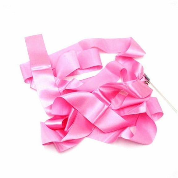 4 pcs 4M Colorful Gym Ribbons Dance Ribbon Rhythmic Art Gymnastic Ballet Streamer Twirling Rod Stick For Gym Training