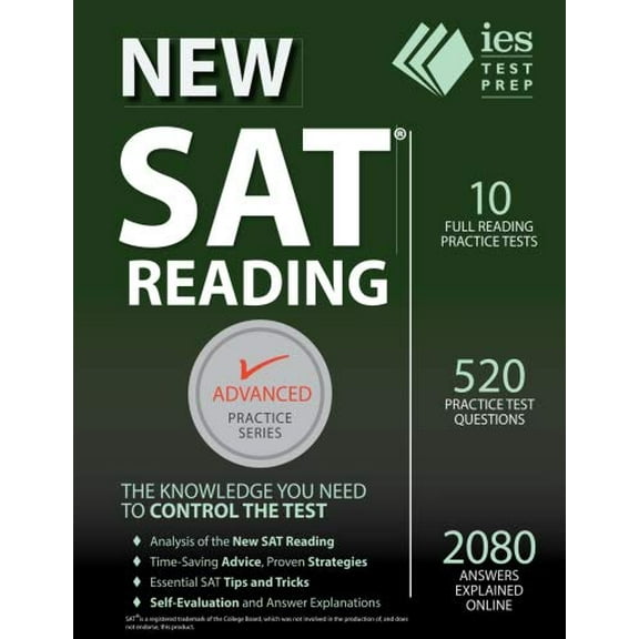 Pre-Owned New SAT Reading Practice Book (Advanced Practice) Paperback