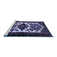 thumbnail image 2 of Ahgly Company Machine Washable Indoor Round Persian Blue Traditional Area Rugs, 7' Round, 2 of 4