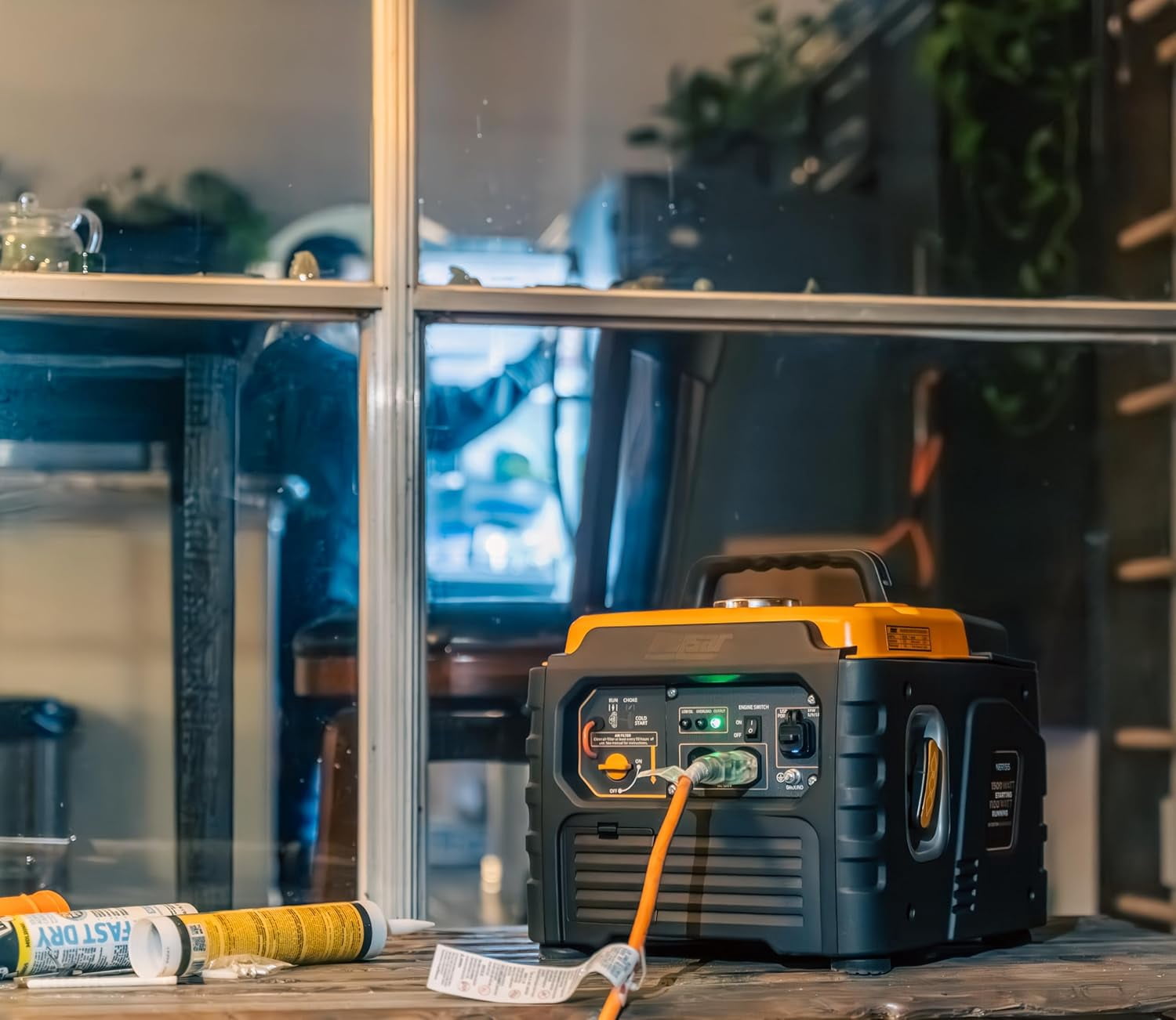 Pulsar 1500 Watt Portable Inverter Generator, Gasoline, Use for Jobsite, Camping, Outdoor & Home, NER15iS