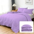thumbnail image 2 of D.N.G. BEDDINGS 1 Piece Luxury Thicker Pattern Comforter, Premium Super Soft, 800 Thread Count, 100% Egyptian Cotton, Super King Size Lilac Solid Color, 2 of 6