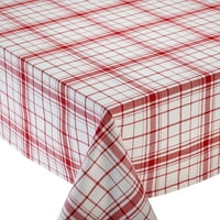 Design Imports Down Home Plaid Tablecloth 52 x 52" by Design Imports