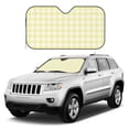 thumbnail image 3 of Bingfone Lemon Yellow Checkboard Car Windshield Sunshade,Sun Foldable Sun Shield Sun Visor for Car - Small, 3 of 9