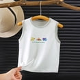 thumbnail image 6 of Bixock Toddler Boys Girls Tank Tops Kids Crew Neck Graphic Tee Sleeveless Shirts Loungewear Tops for Boys Summer Clothes 1-7 Years, 6 of 6