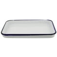 thumbnail image 3 of WEUVEB White Enamel Roasting Pan Nonstick Oven Safe Bakeware for Home Cooking and Baking, 3 of 9