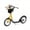 Orange, variant on 16" Inflatable Youth Scooter, Kick Scooter with Adjustable Handlebars, Double Brakes, Basket and Cupholder, Pink
