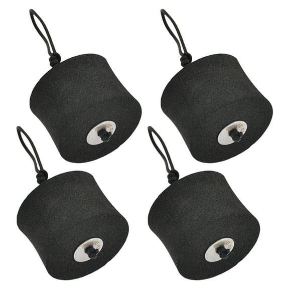 JZROCKER 4Pcs High Elasticity Foam Scupper Plugs Drain Hole Stopper Bung for Kayak Canoes, Kayak Scupper Plugs Set with Lanyard