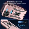 thumbnail image 3 of for iPhone 12 Case/iPhone 12 Pro Case with Screen Protector,Sliding Camera Cover,-Grade Cover with  Stand Phone Case 6.1" Rose Gold, 3 of 14