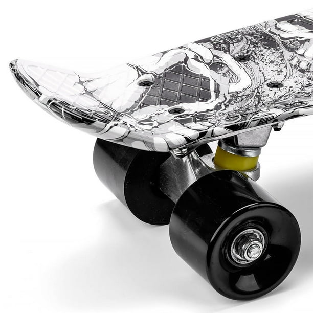 22 inch Plastic Cruiser Skateboard, Street Surfing Skate Banana