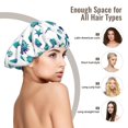 thumbnail image 6 of Conch Dark Green Silk Bonnet for Sleeping Women Men, Adjustable Elastic Satin Bonnet Bonnet for Sleeping, Soft Similar Silk Curly Cuteness Hair Bonnet for Sleeping, 6 of 7