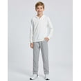 thumbnail image 6 of Real Essentials 3 Pack: Boys' French Terry Open Bottom Sweatpants Sweats for School Kids Teens with Pockets (Size 4-18), 6 of 6