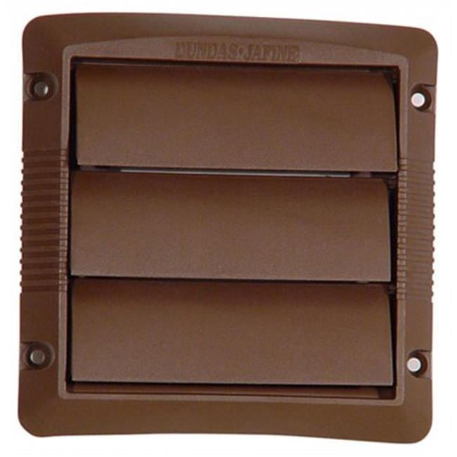 4in. Brown Louvered Design Replacement Vent Cap
