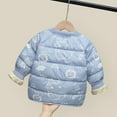 thumbnail image 5 of KYAIGUO Toddler Kids Puffer down Jacket for Boys Girls,9M-6Y Baby Fall Winter Thick Warm Hooded Outwear Infant Cartoon lightweight comfort short down Jackets, 5 of 7