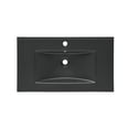 thumbnail image 3 of Swiss Madison Ceramic Matte Black 30" Bathroom Vanity Top, 3 of 8