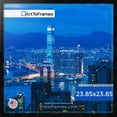 thumbnail image 3 of ArtToFrames 23.85x23.85 Inch - 60.6x60.6 CM Black Puzzle Frame for 1000 piece Puzzles.1.13 Inch Custom Wood Puzzle Frames, Black - Comes with Economy Acrylic, 3 of 6