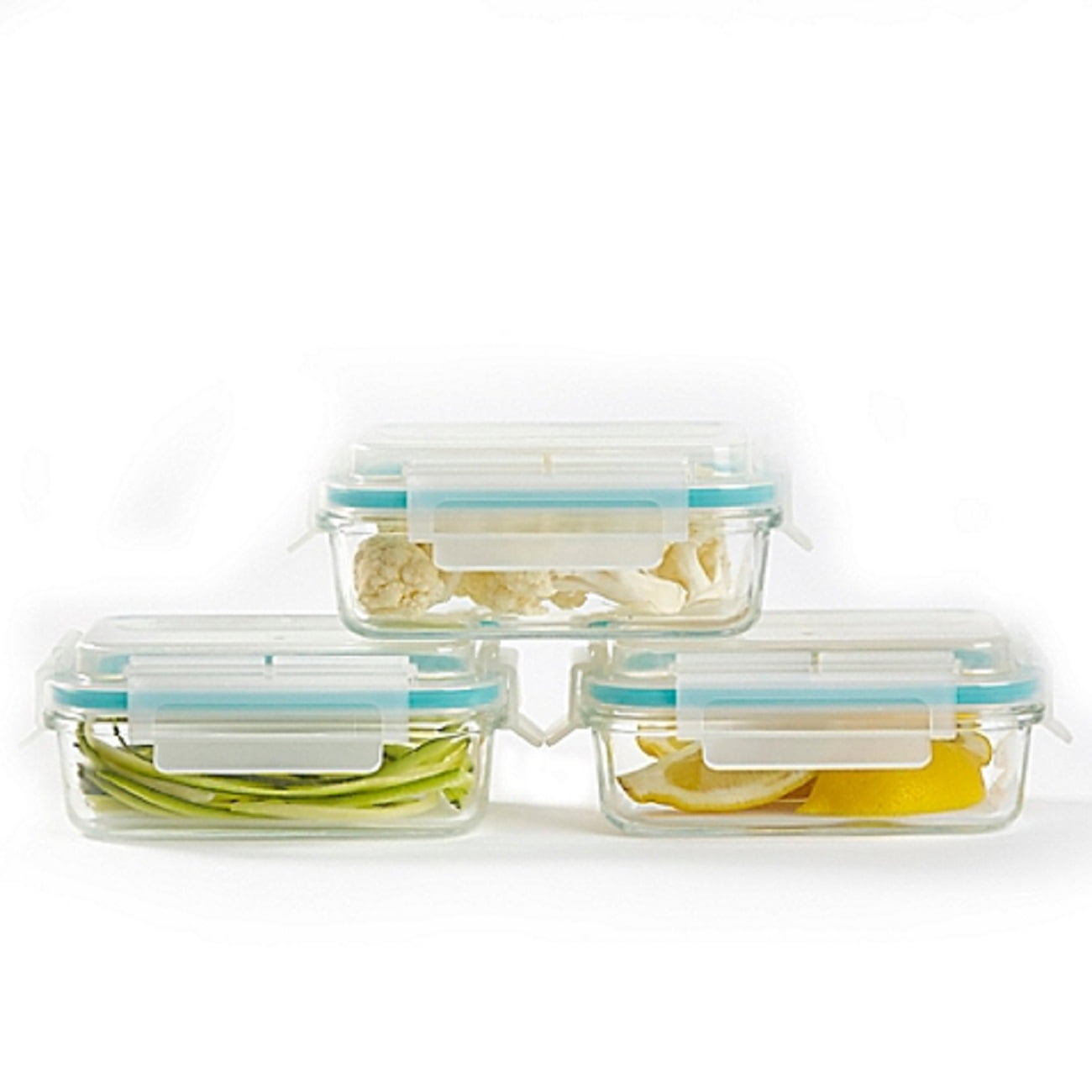 Proglass Rectangular Set Of 3 Food Storage Containers With Lids Departments