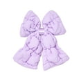thumbnail image 2 of Goody Luxe Puffer Bow Barrette, Frosty Lilac, Stay-Tight Hair Clip, 1 Count, 2 of 7