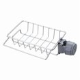 thumbnail image 1 of Soporte de esponja para fregadero de cocina de acero inoxidable, organizador de desagüe de grifo desmontable, organizador de ducha de pie, 1 of 6