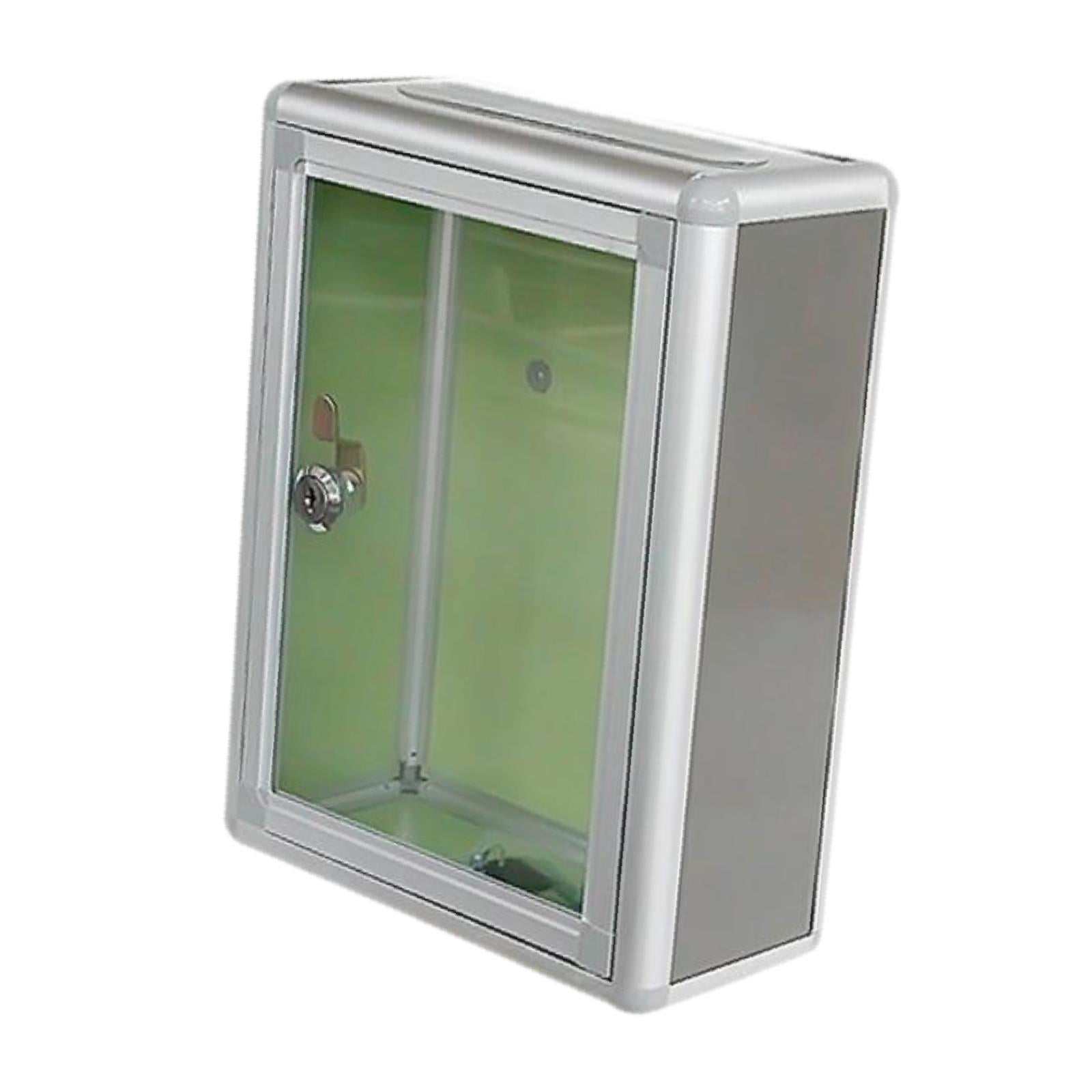 Baoblaze Clear Multifuctional Locking Mailbox for Business top port