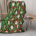 thumbnail image 2 of Honeii Santa Claus And Gnomes for Throw Blanket for Couch - Thick Blanket, Soft Fuzzy Plush Throw Blanket for All Seasons, Double Sided Blanket,50x60 In, 2 of 8
