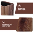 thumbnail image 3 of unbranded Papelera Slim De Plástico Con Estilo Rústico Y Acabado Imitación Madera Para, 3 of 7