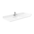 thumbnail image 2 of 48" Bathroom Vanity Set - White Cultured Marble, Sink, Mirror, Satin Bronze Trim, 2 of 6