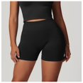 thumbnail image 2 of LYMAYTER Women Yoga Shorts for S-XL ‌Non-Roll Waist Biker Shorts High-Waist Quick-Dry Seamless Shorts, 2 of 9
