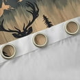thumbnail image 4 of jejeloiu Wild Deer Elk Black Out Curtains,Rustic Farmhouse Cabin Curtains Pack of 2 (42x63 Each),Black Brown Bedroom Curtains For Boys Kids,Ultra Soft Home Decor, 4 of 6