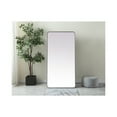 thumbnail image 2 of Elegant Decor Soft Corner Metal Rectangle Full Length Mirror 30X60 Inch In Black, 2 of 10
