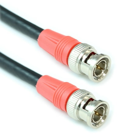 2ft 12G-SDI UHD (4K/60) BNC Coax Cable RG6/18AWG Male to Male Gold Pin