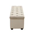 thumbnail image 3 of Majestic Tufted Velvet Lift-Top Storage Trunk w/ Nail Head Accent by Diamond Sofa - Tan Velvet, 3 of 5