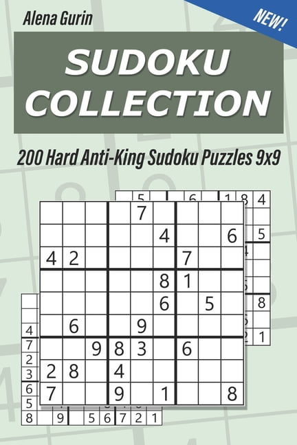 Anti King Sudoku Sudoku Collection 200 Hard Anti King Sudoku Puzzles 