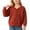 A Red, variant on Children Padded Jackets for Girls Dqueduo Girls' V-Neck Long Sleeve Button Down Knit Cardigan Sweater Jacket
