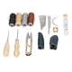 thumbnail image 4 of Kit de trabajo de cuero con 28 herramientas Ticfox 2 punzones 4 hilos de cera 16 agujas, 4 of 14