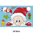 thumbnail image 1 of pieza de pegatinas navideñas para ventanas 2022, pegatinas navideñas para pared, pegatinas para pared para habitación de niños, decoración de Año Nuevo 2023, decoración navideña para el hogar, 1 hoj, 1 of 5