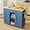Blue, variant on XgoodX 26" Kitchen Island on Wheels with Storage Cabinet Kitchen Cart Cabinet with Shelves, Cart Handle for Towel Rack or Free Mobility, Portable Islands,Blue