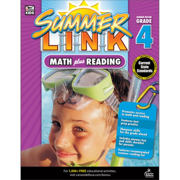 Pre-Owned Math Plus Reading Workbook: Summer Before Grade 4 (Summer Link), 9781483804675, 1483804674, Paperback, Act Csm edition